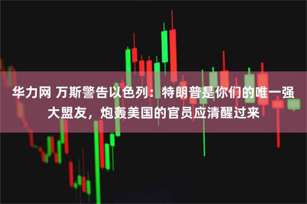 华力网 万斯警告以色列：特朗普是你们的唯一强大盟友，炮轰美国的官员应清醒过来