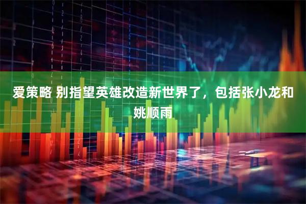 爱策略 别指望英雄改造新世界了，包括张小龙和姚顺雨