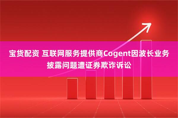 宝货配资 互联网服务提供商Cogent因波长业务披露问题遭证券欺诈诉讼