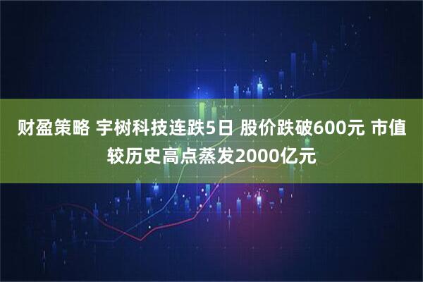 财盈策略 宇树科技连跌5日 股价跌破600元 市值较历史高点蒸发2000亿元